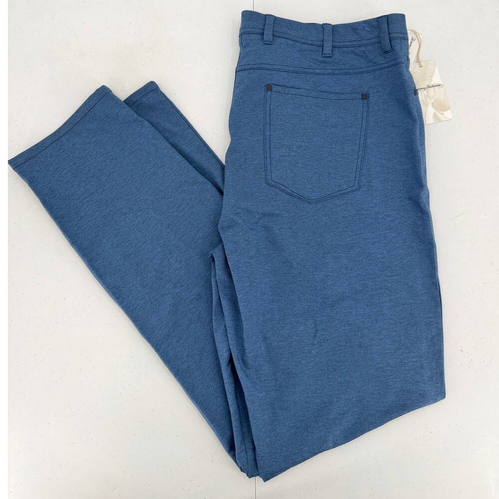 NWT Tommy Bahama On Par IslandZone Dark Eclipse Blue 5-Pocket Pants Size 40X36